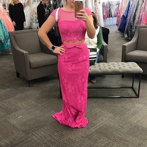 Sherri Hill prom dress pink